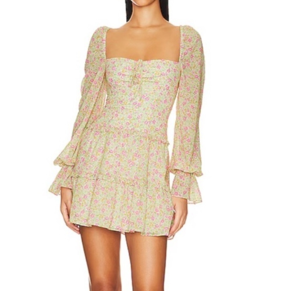 Majorelle Revolve Apple Mini Dress in Pink Lemonade Multi S